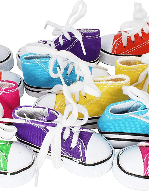 Load image into Gallery viewer, Pk12 Mini Sneakers 3" Long by 1.50" High by 1.25" Wide Parrot Foot Talon Cage Toy, Senegal, Ringneck, Pionus, and Similar
