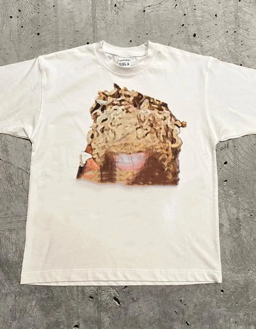 Load image into Gallery viewer, Designer Men'S T Shirts High Street Y2K Shirt Retro Trend Portrait Print Short Sleeve T-Shirt for Men Goth Harajuku Hip Hop Couple Casual Loose
