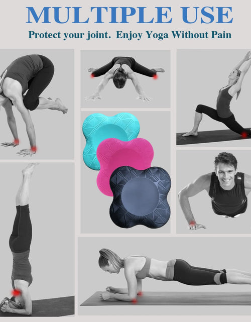 Load image into Gallery viewer, 2 Pack Yoga Knee Cushions Thick Balance Pads for Knees Elbows Wrists Head
