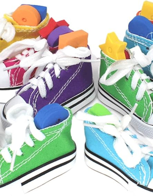 Load image into Gallery viewer, Pk12 Mini Sneakers 3" Long by 1.50" High by 1.25" Wide Parrot Foot Talon Cage Toy, Senegal, Ringneck, Pionus, and Similar
