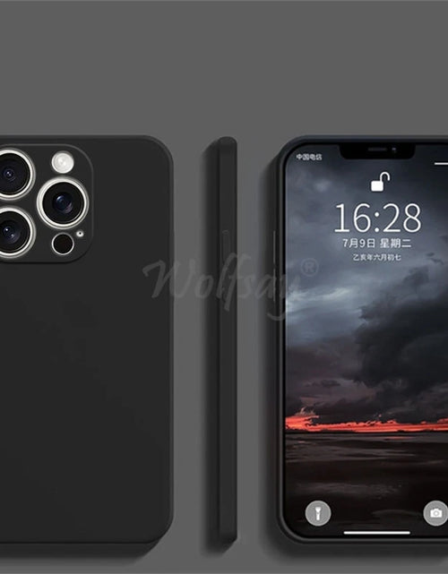 Load image into Gallery viewer, For Iphone 16 Pro Max Case Liquid Silicone Original Plain Rubber TPU Protect Case for Iphone 16 15 Pro Max Cover TPU Shockproof
